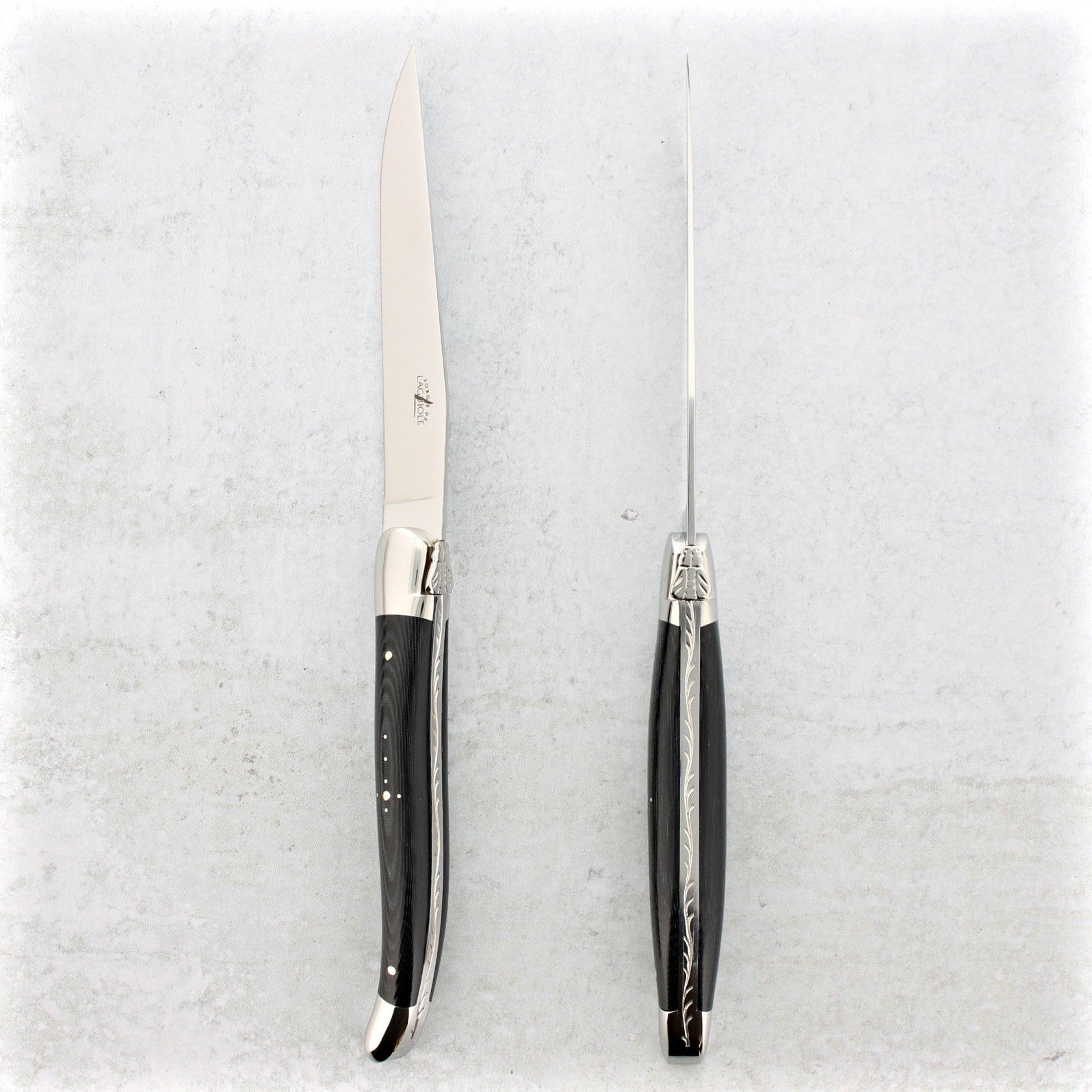 Forge de Laguiole Steak Knives - Black
