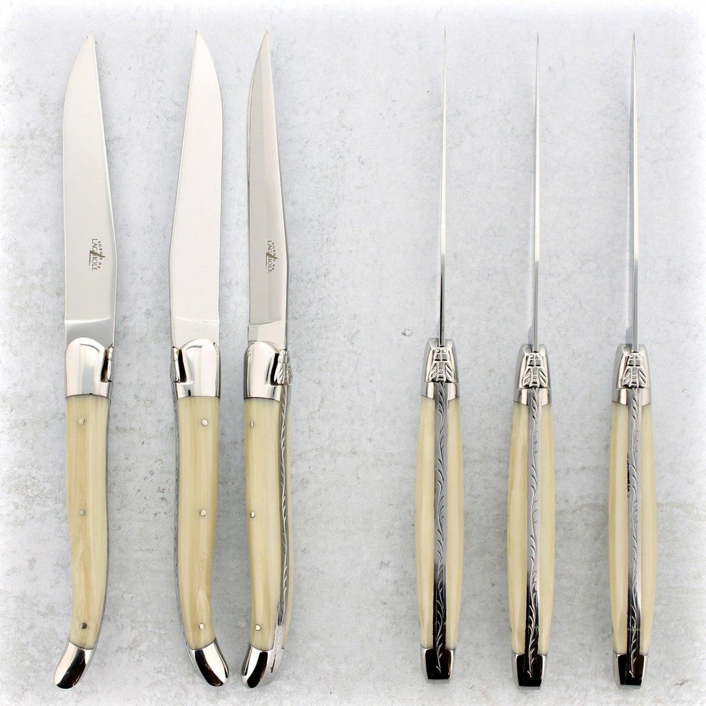 Forge de Laguiole Steak Knives - Opalescence - Laguiole Imports