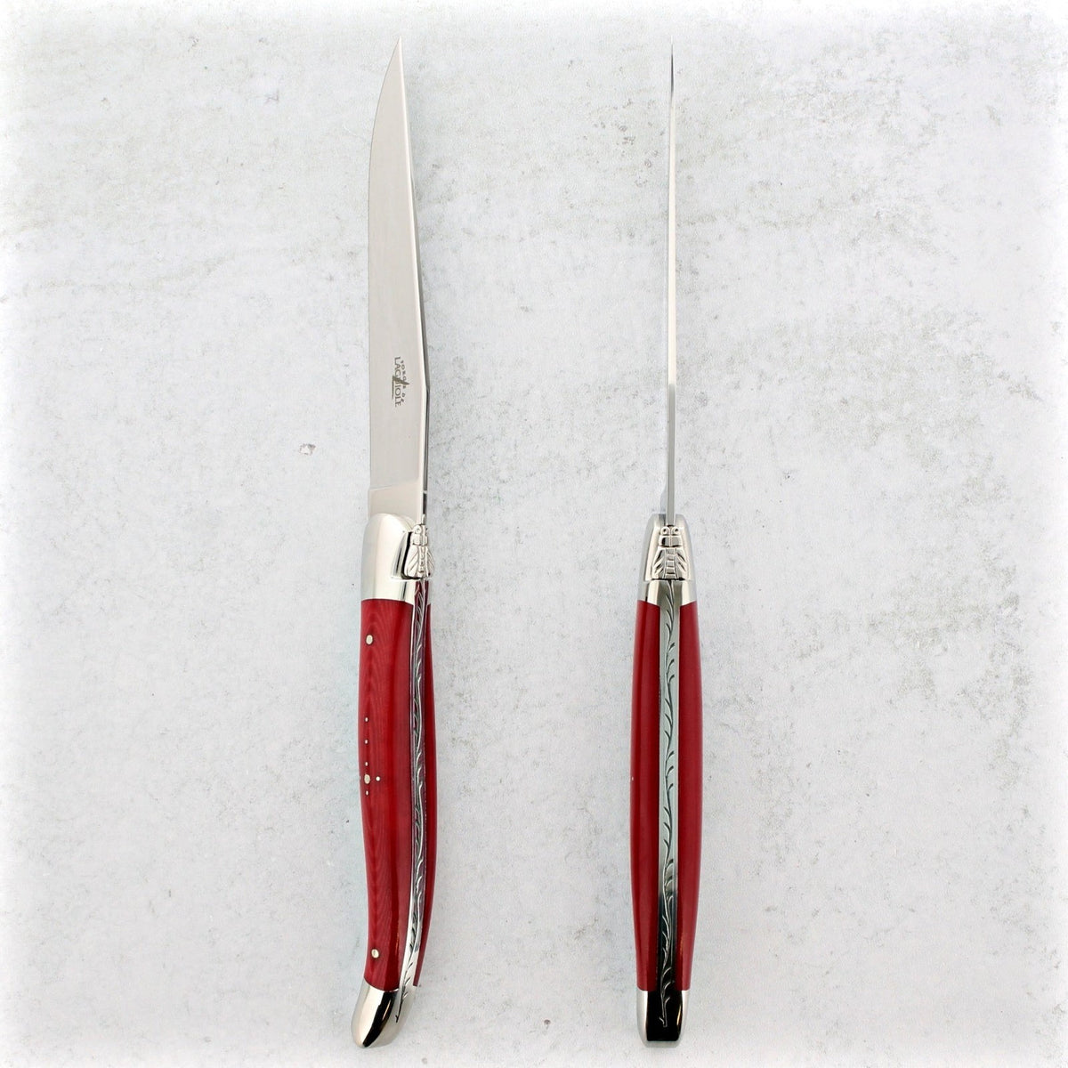 Forge de Laguiole Steak Knives - Red