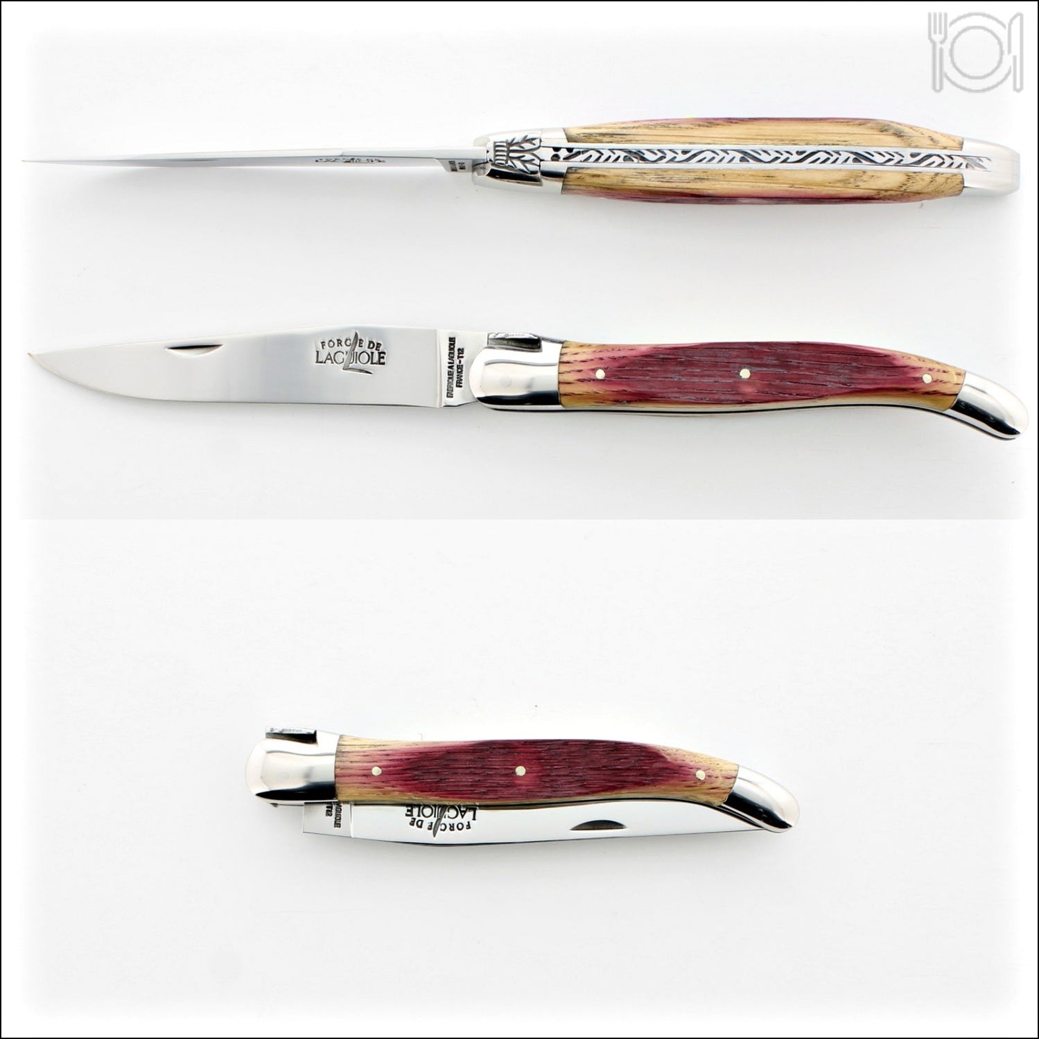 Forge de Laguiole Tradition 12 cm Oak Barrel Wood Shiny