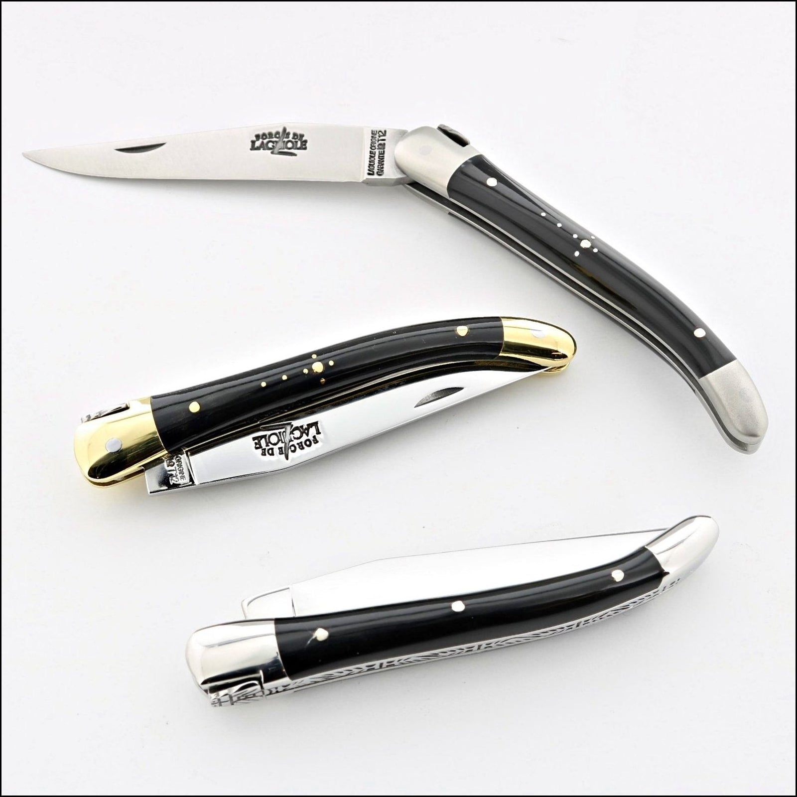 Forge de Laguiole Tradition 9 cm Dark Horn Tip-POCKET KNIFE