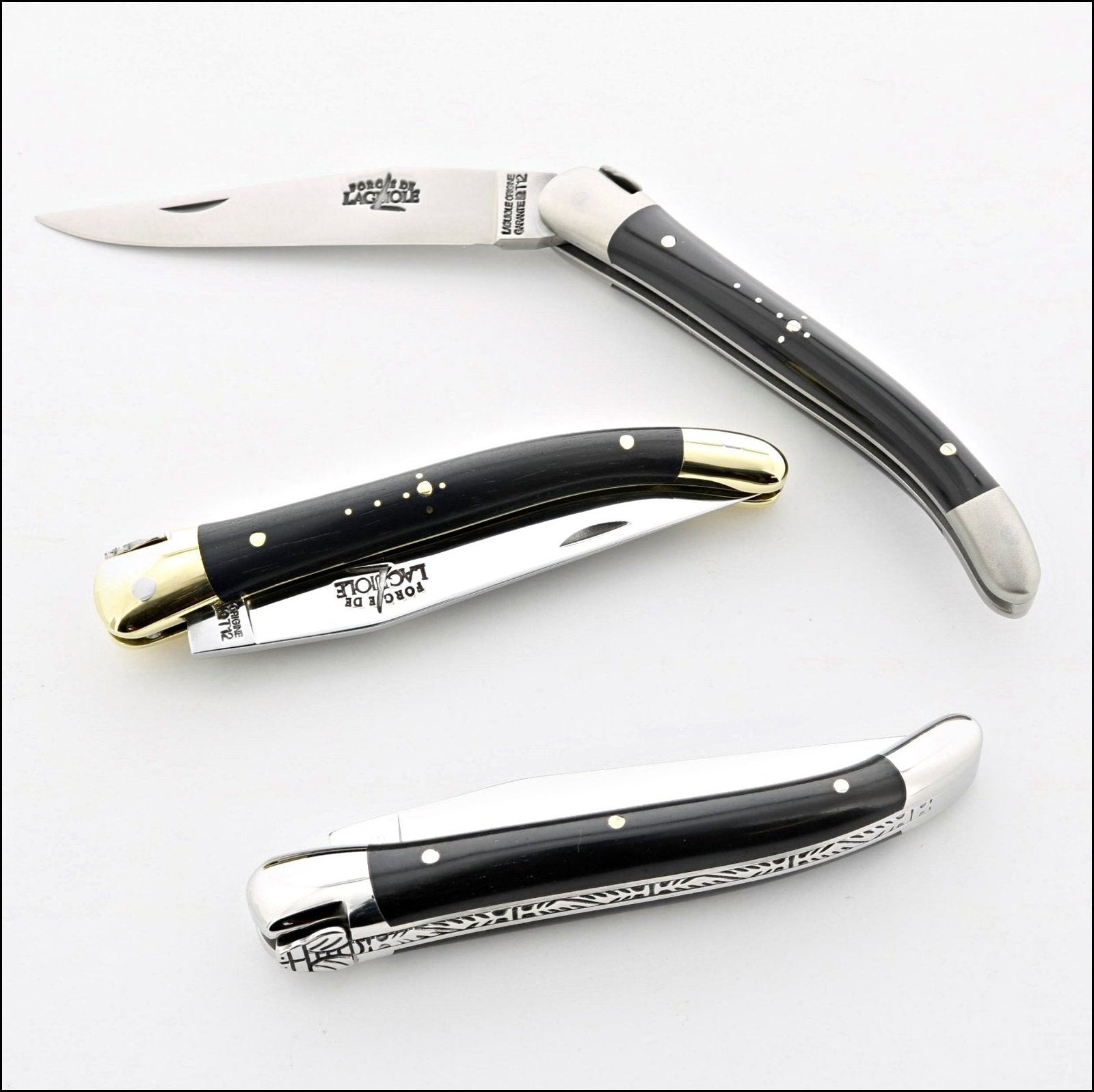 Forge de Laguiole Tradition 9 cm Ebony-POCKET KNIFE