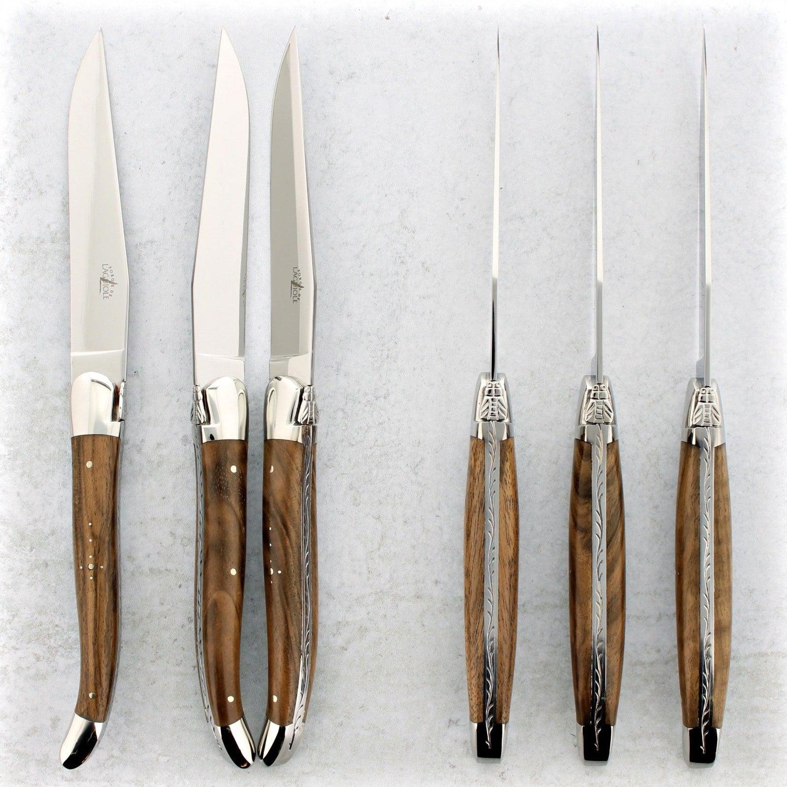 Laguiole Gold Steak Knives, Set of 4 + Reviews