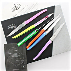 Jean-Michel Wilmotte color acrylic table knives, set of 6