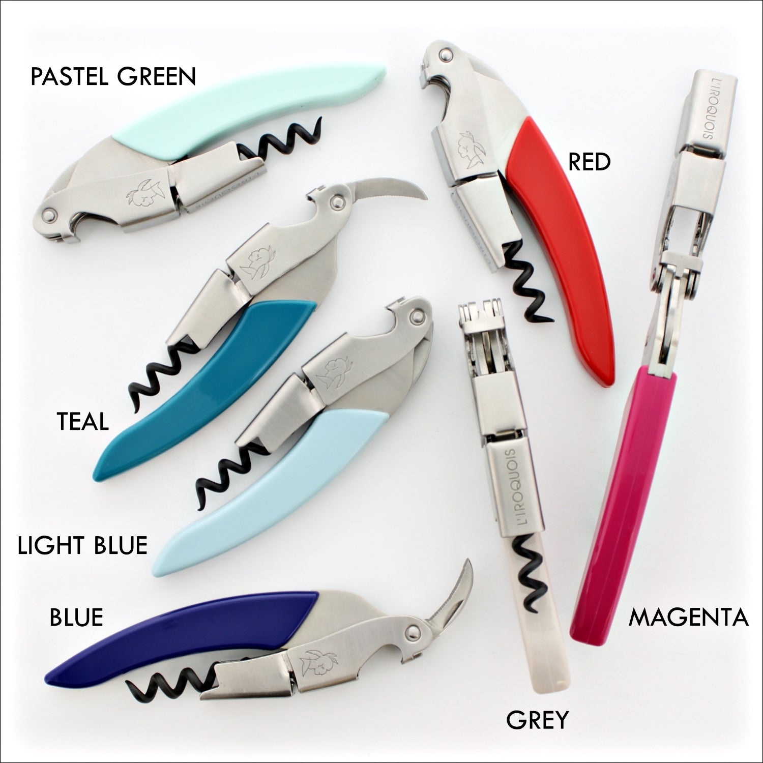 L'Iroquois Two-step Waiter's Corkscrew Color Handle