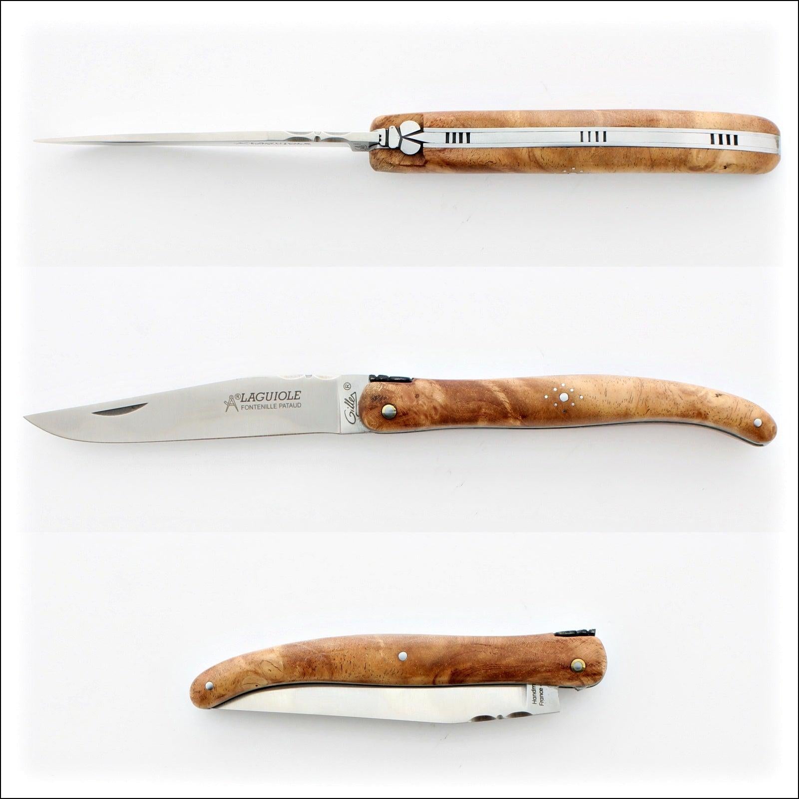 Laguiole Full Handle 12 cm "Old school" Amboyna Burl