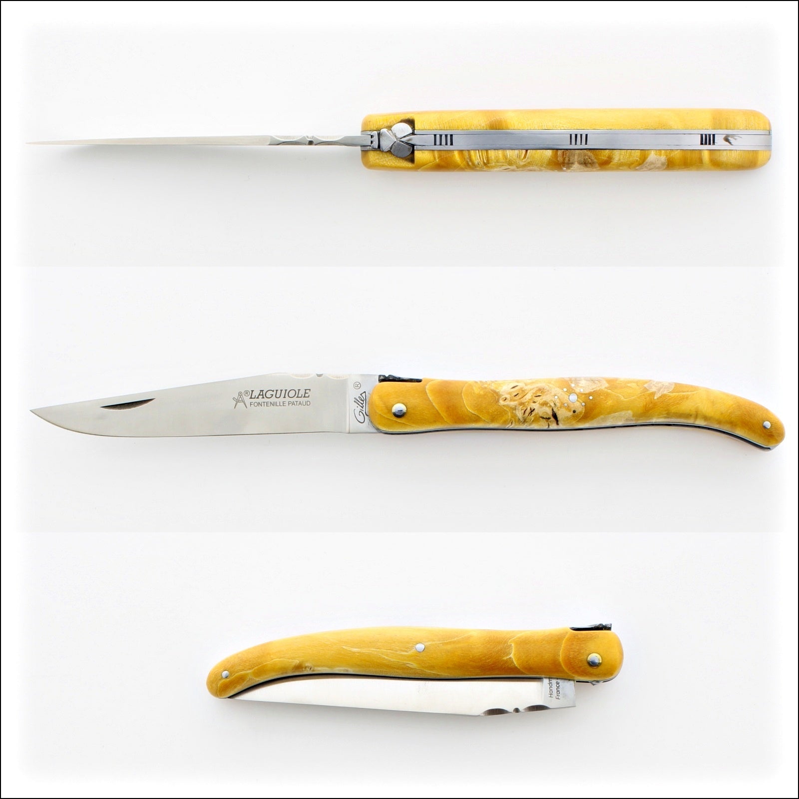 Laguiole Full Handle 12 cm "Old school" Maple Burl