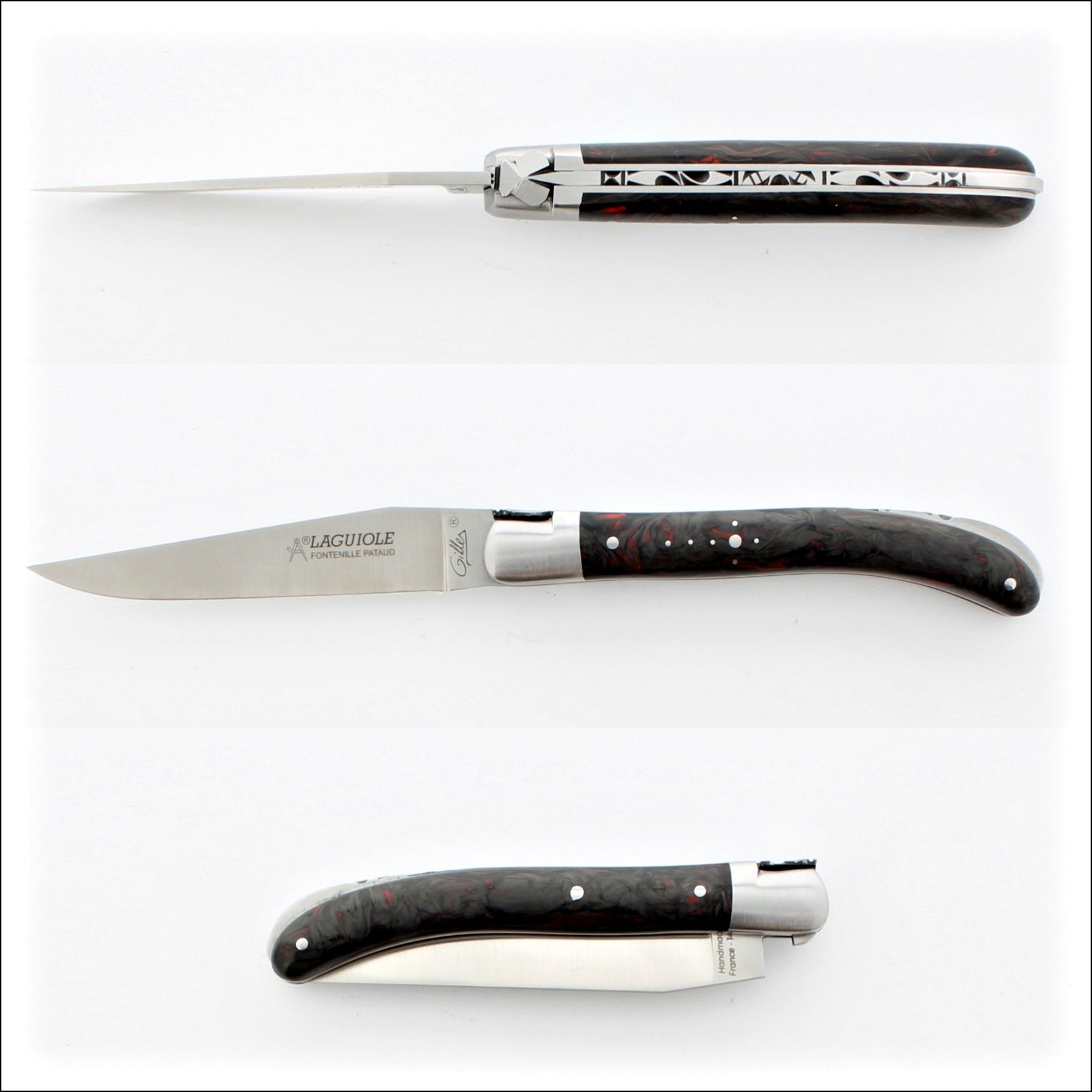 Laguiole Le Pocket Classic Red Dark Matter