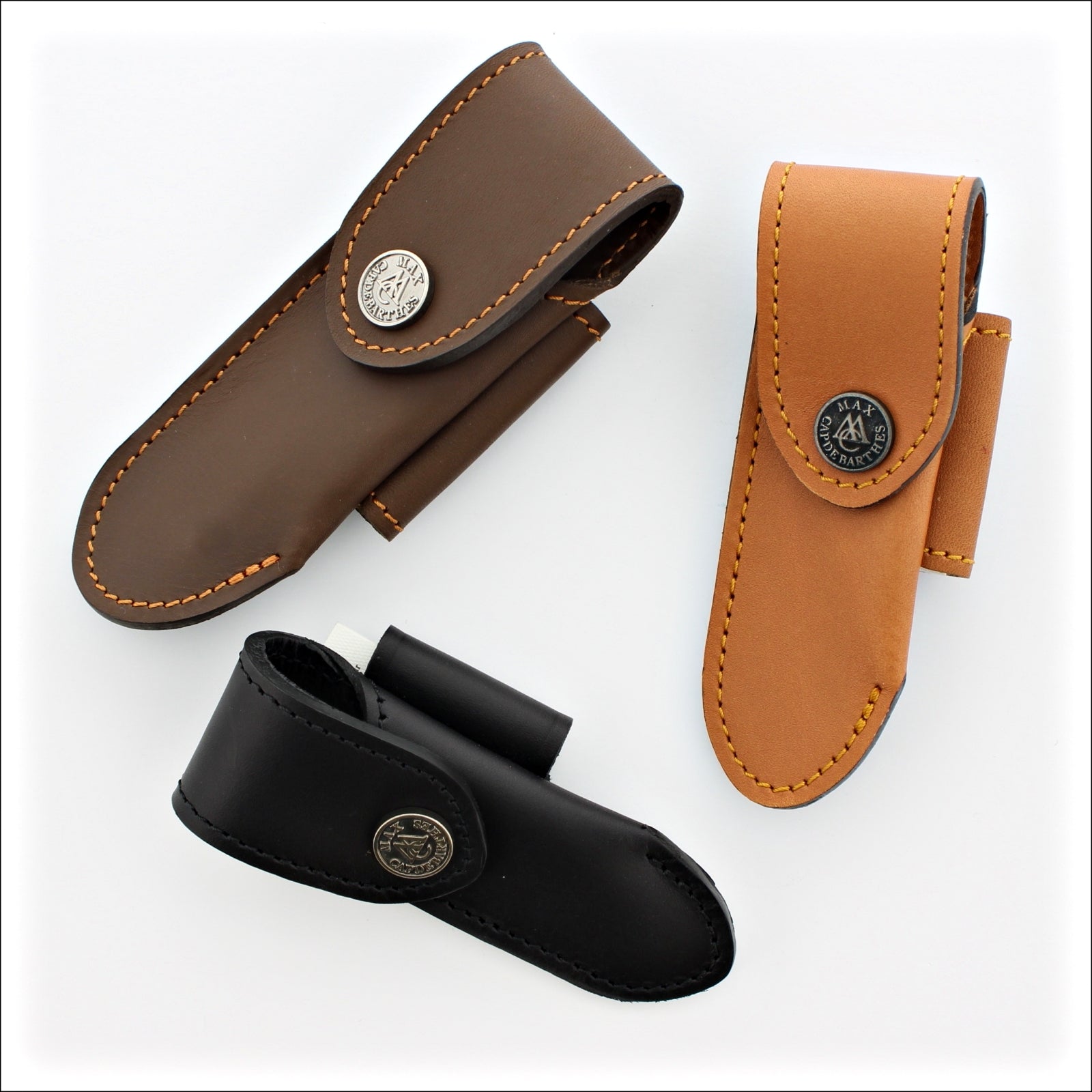 Laguiole Tradition Leather Sheath 9 to 13 cm Laguiole Knives