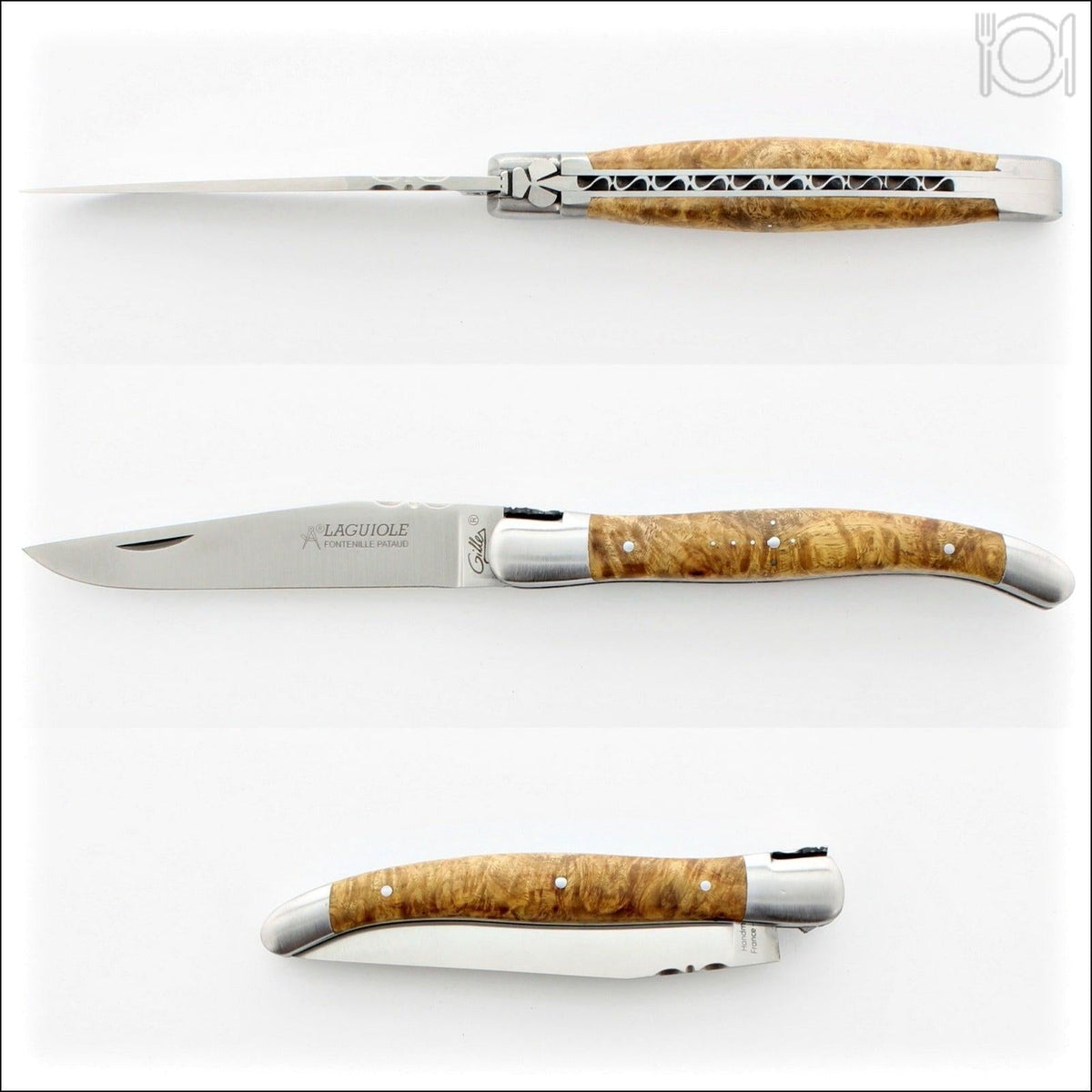 Laguiole Traditional 12 cm Knife Amboyna Burl