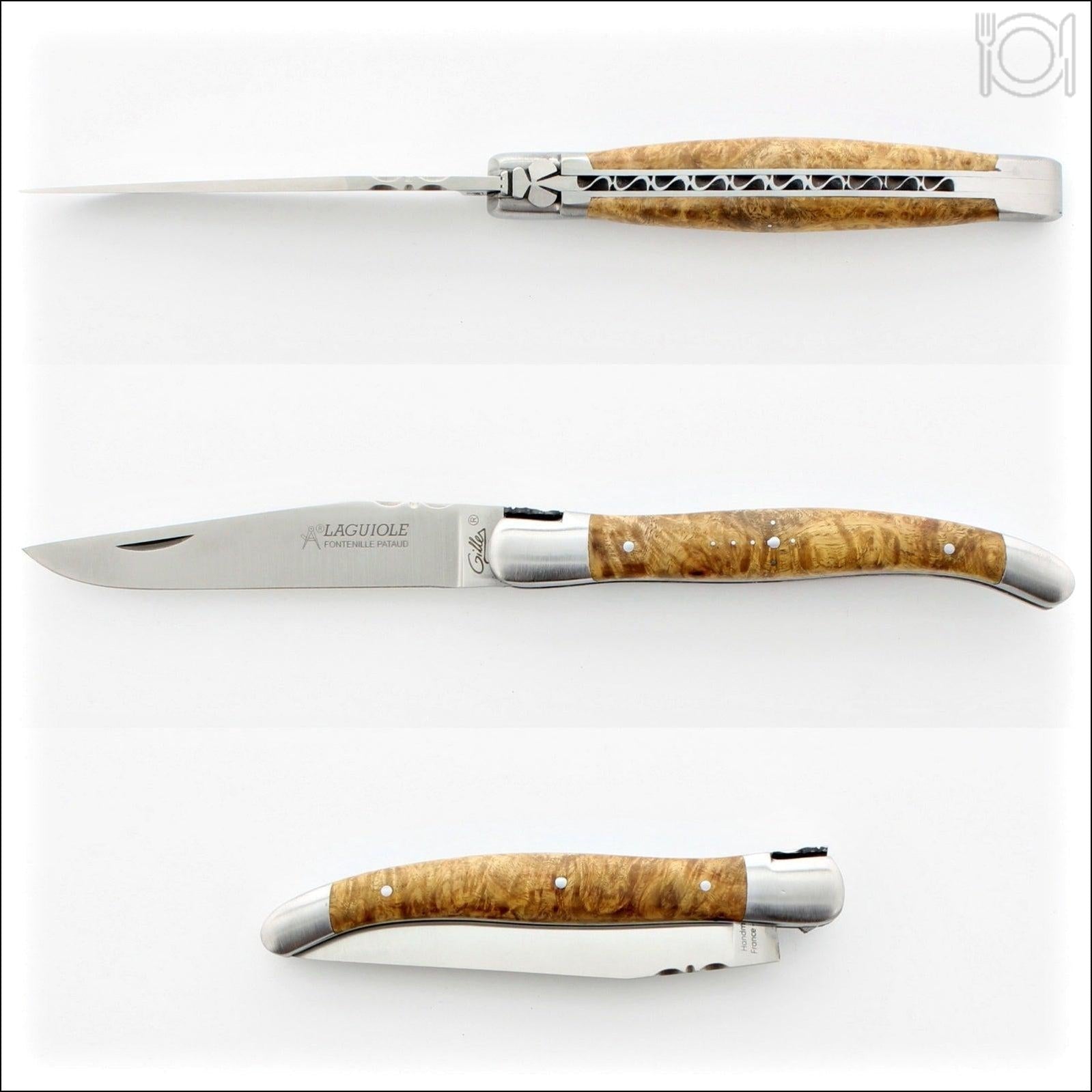 Laguiole Traditional 12 cm Knife Amboyna Burl