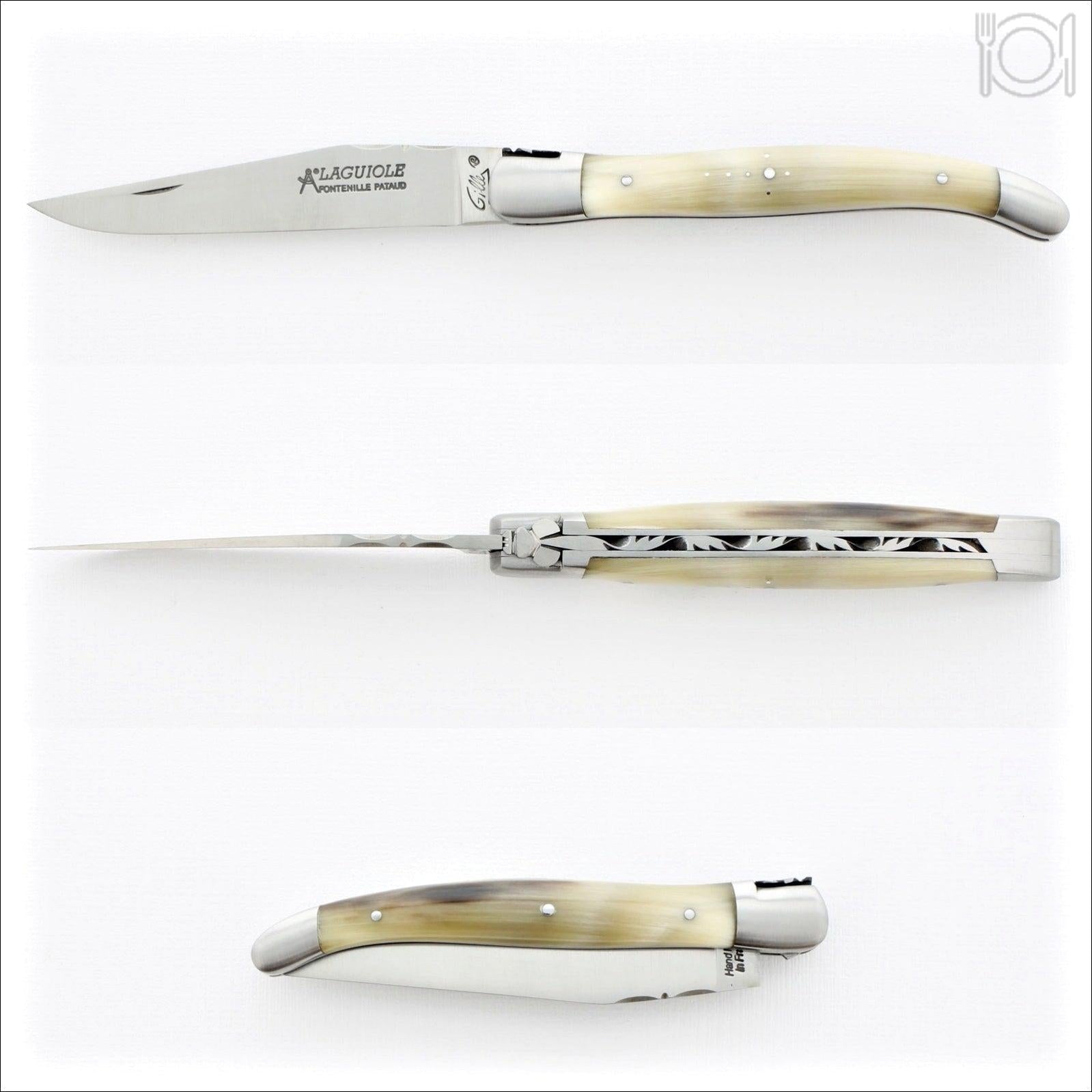 Laguiole Traditional 12 cm Knife Horn Tip