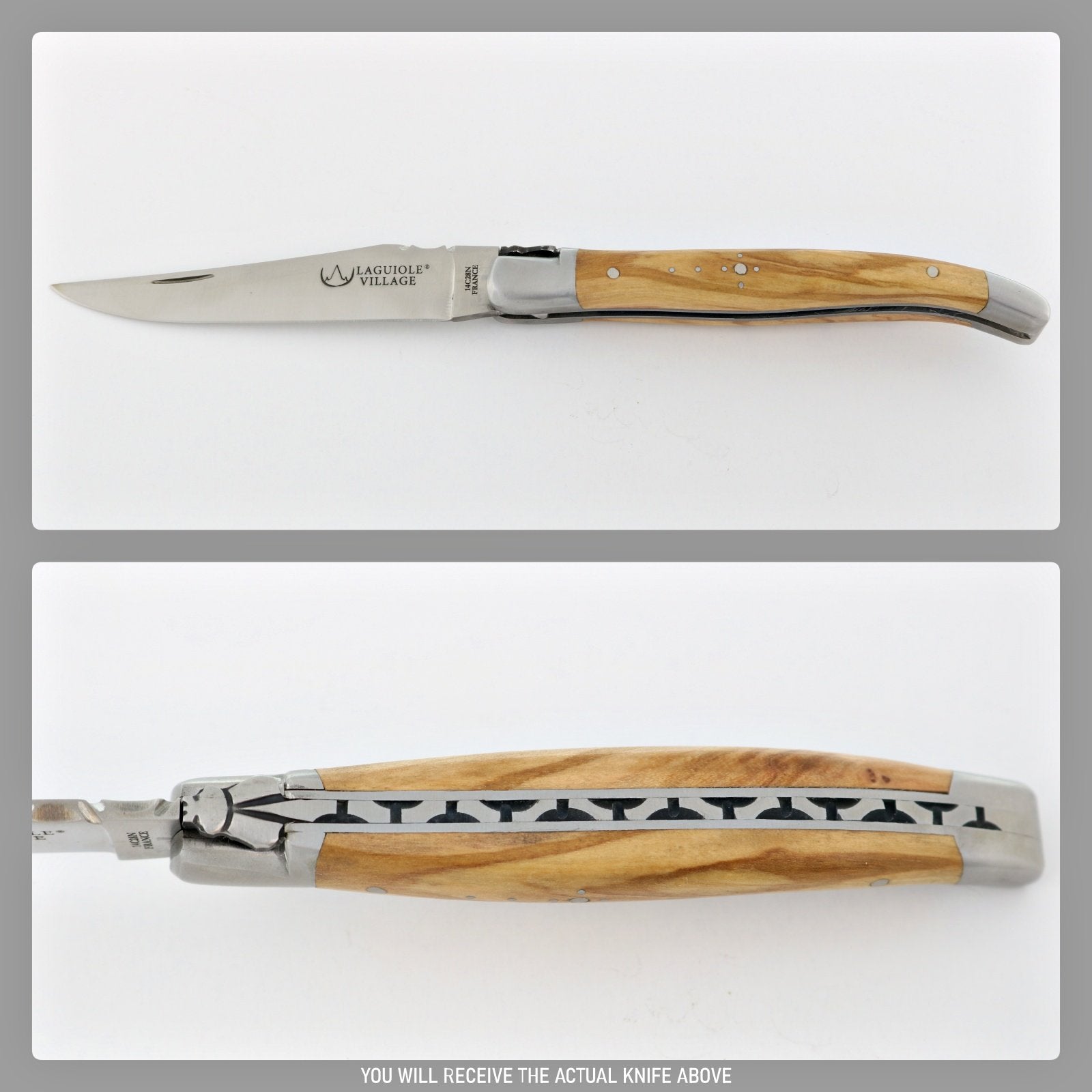 Laguiole Village 10 cm Pocket Knife Olive Wood #22-POCKET KNIFE