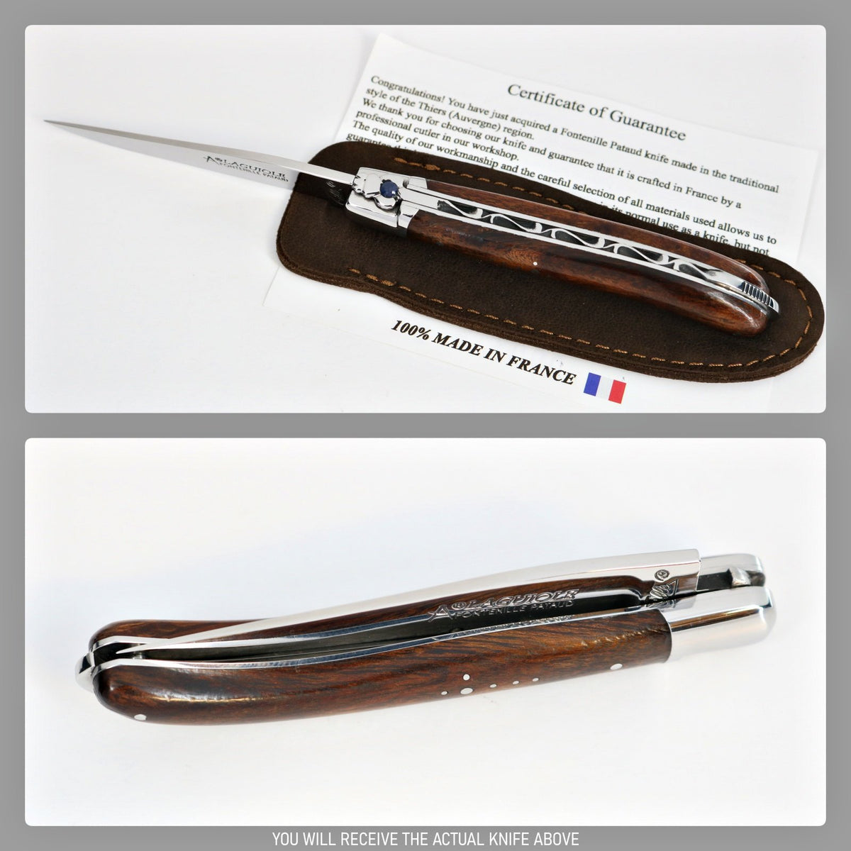 Laguiole XS Gemstone Ironwood Handle #5-POCKET KNIFE