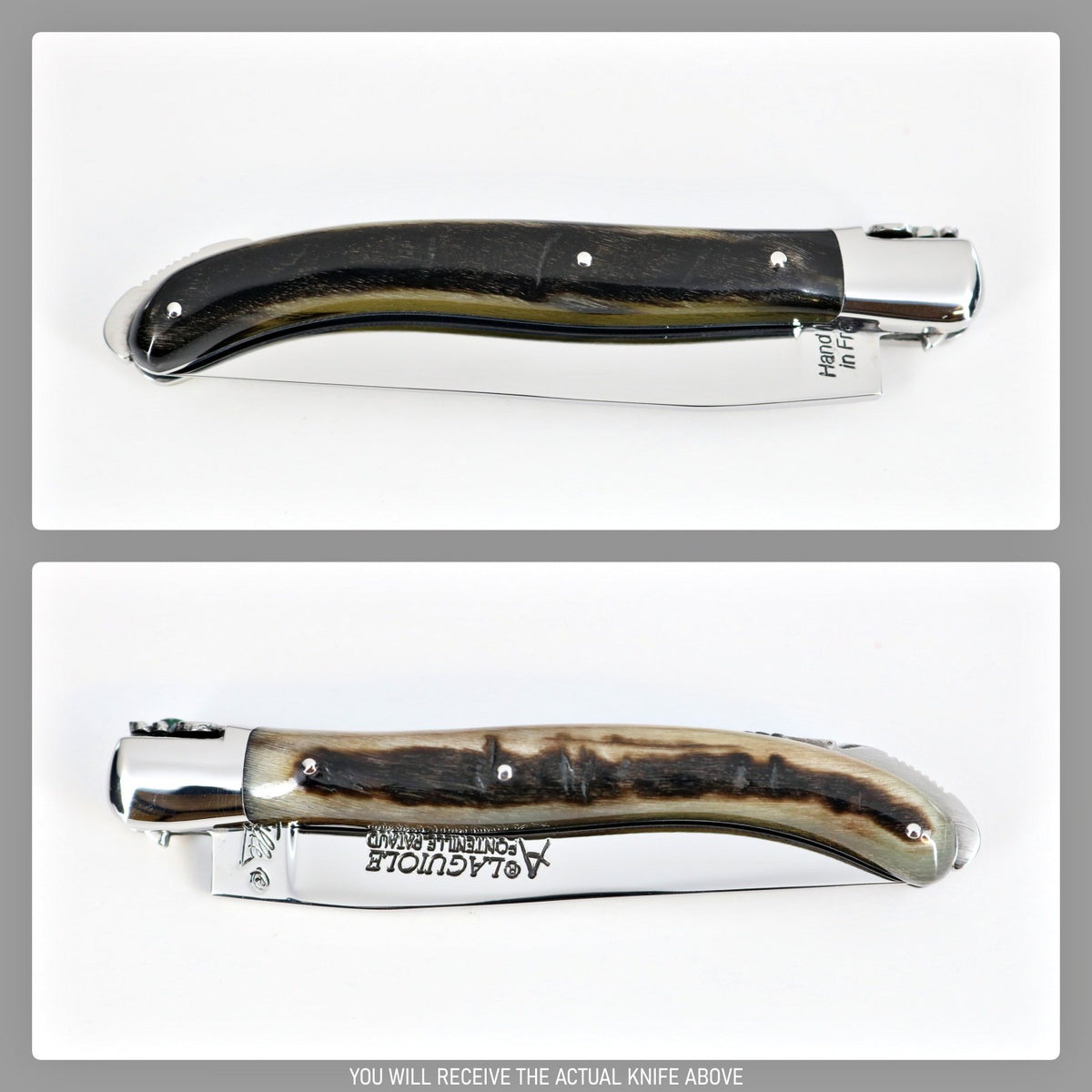 Laguiole XS Gemstone Ram Horn Handle #7-POCKET KNIFE