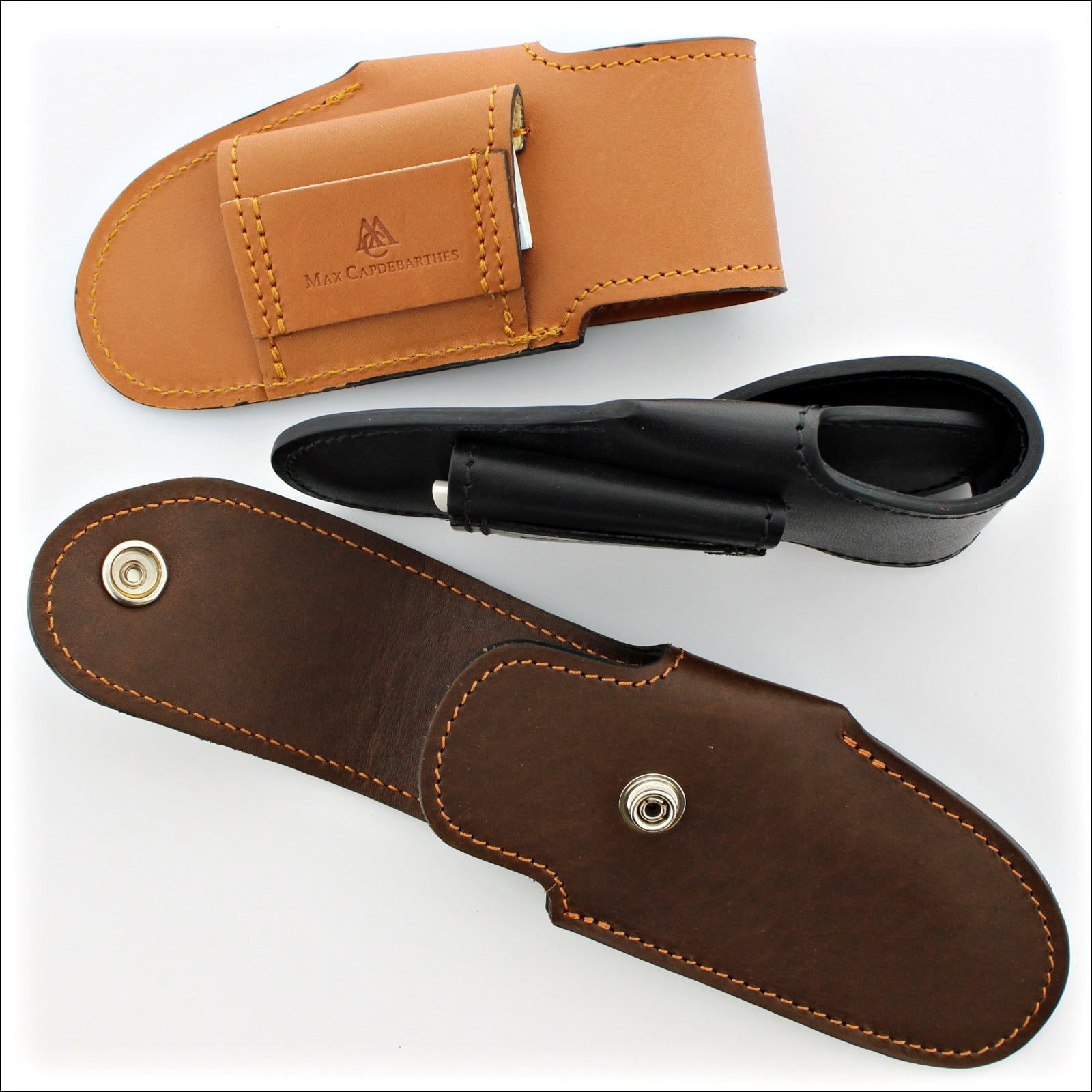 Le Montagnard Leather Sheath for 14 cm Pocket Knives