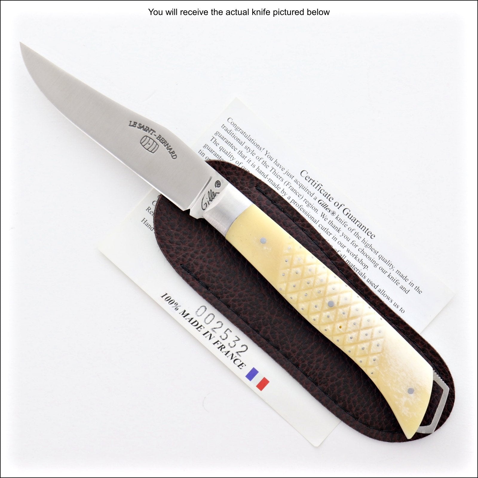 Bone Handle Folding Knife