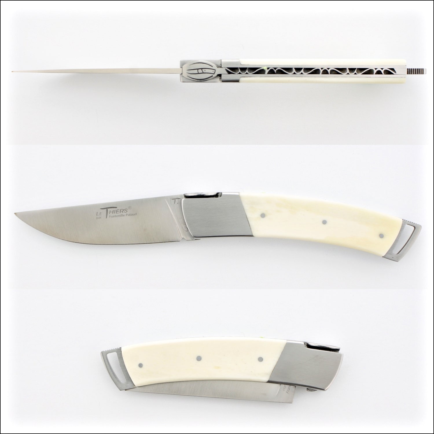 Le Thiers Gentleman 12 cm Pocket Knife Bone Handle