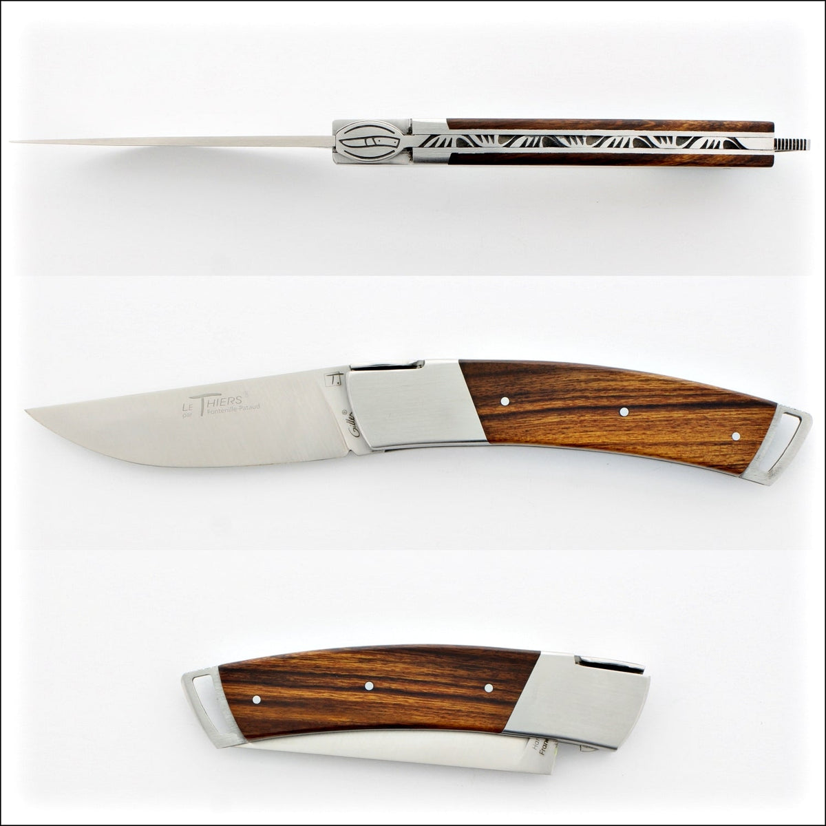 Le Thiers Gentleman 12 cm Pocket Knife Desert Ironwood