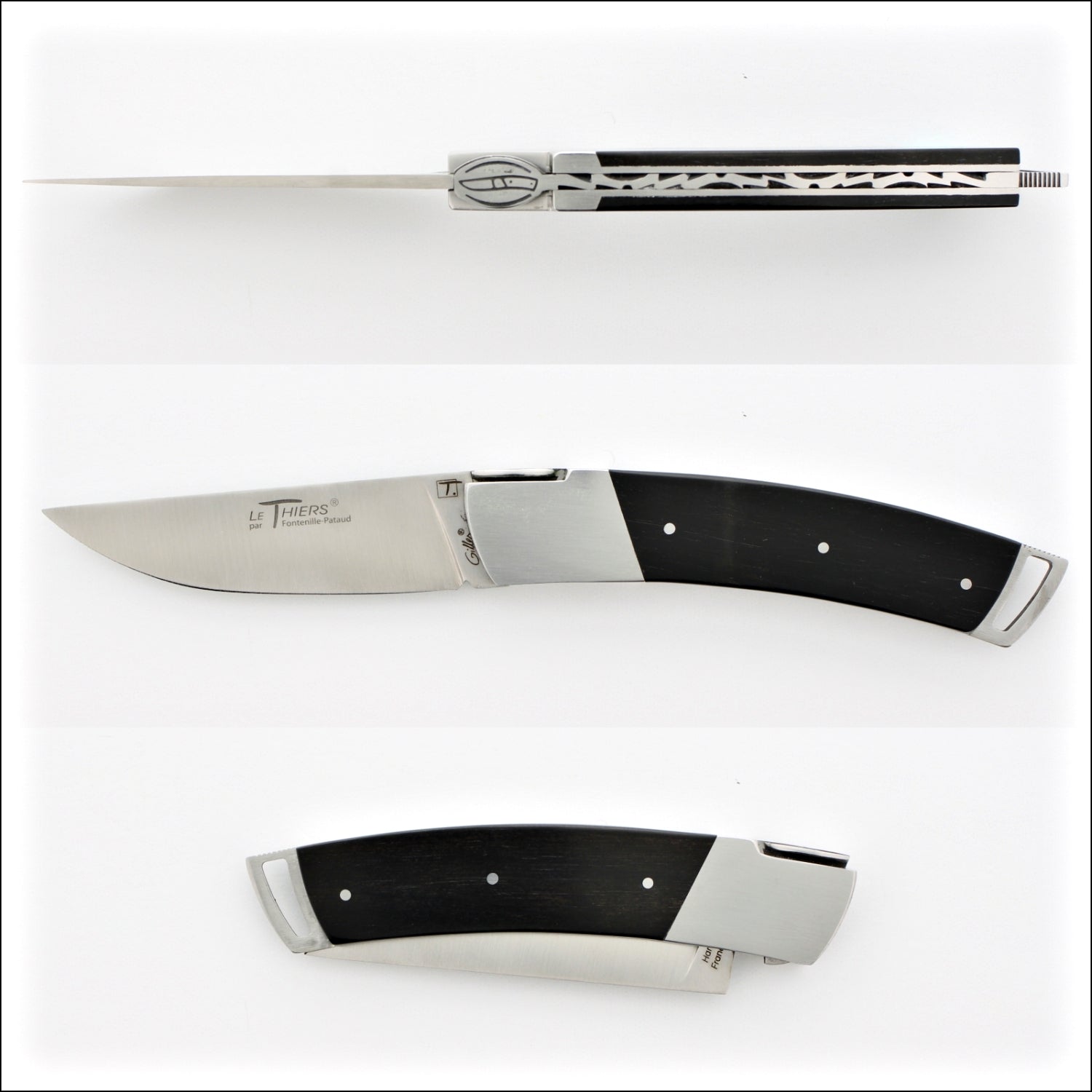 Le Thiers Gentleman 12 cm Pocket Knife Ebony