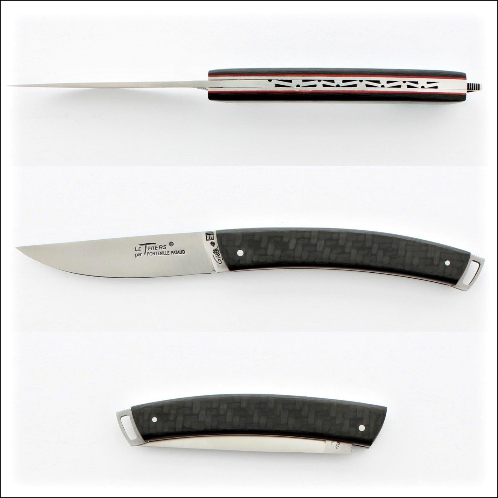 Le Thiers® Nature 11 cm Pocket Knife Carbon Fiber