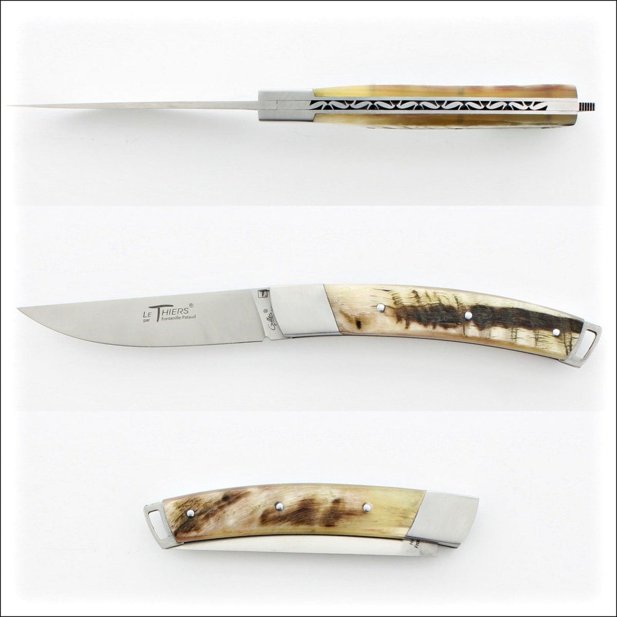 Le Thiers® Nature 11 cm Pocket Knife Ram Horn