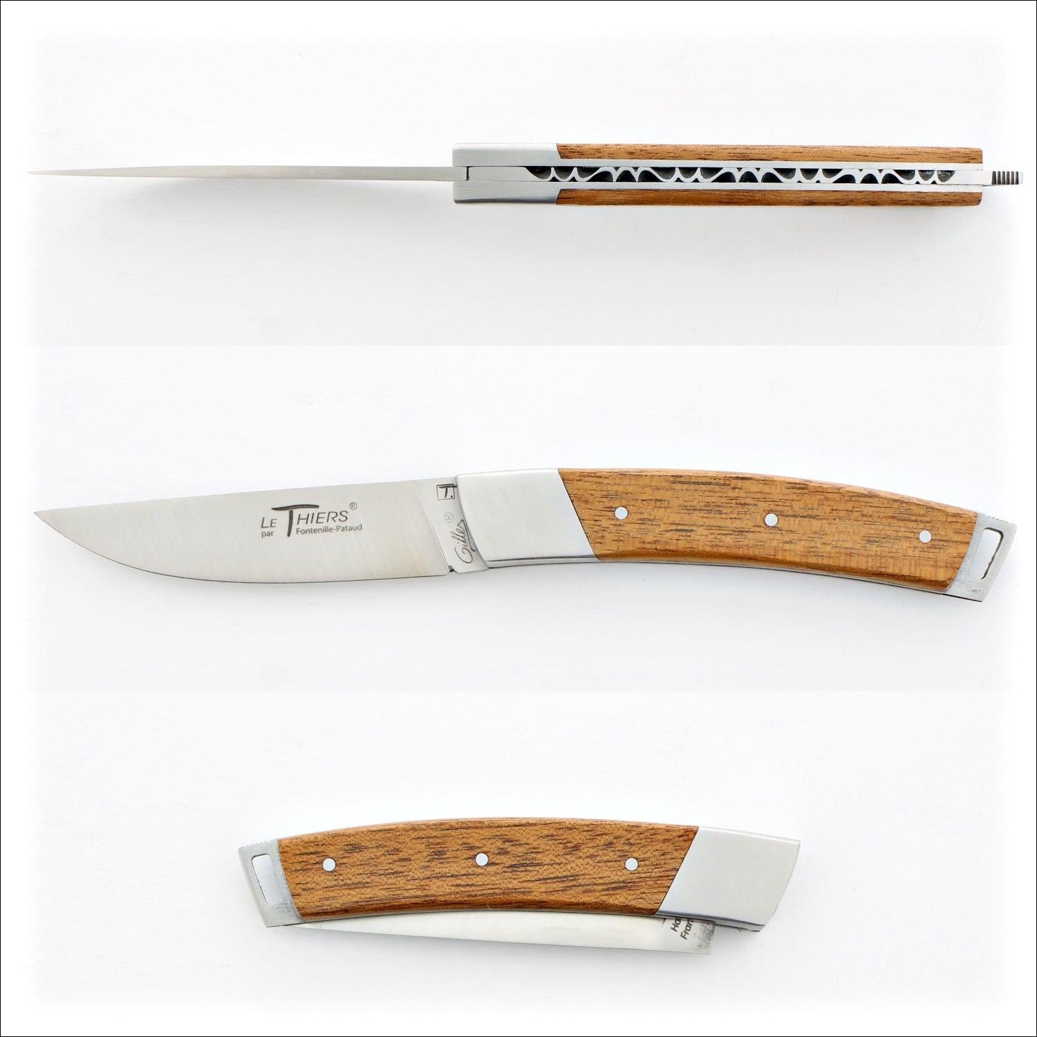 Le Thiers® Pocket Mahogany Handle pocket knife - A - Laguiole Imports