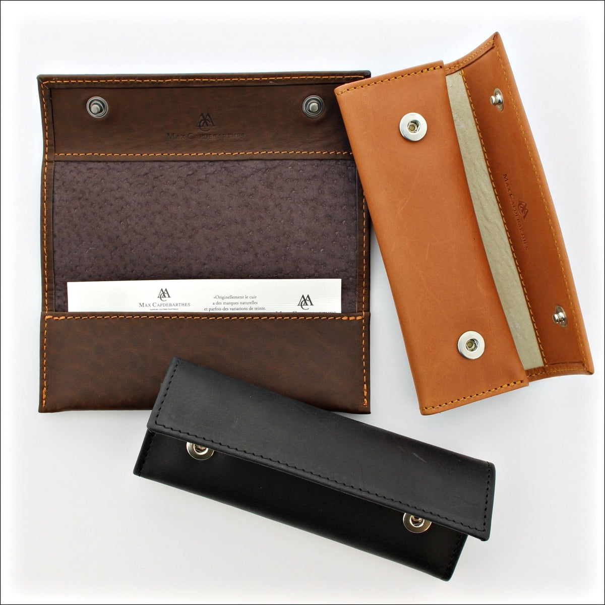 Lesparros Leather Sheath for 13 to 15 cm Pocket Knives