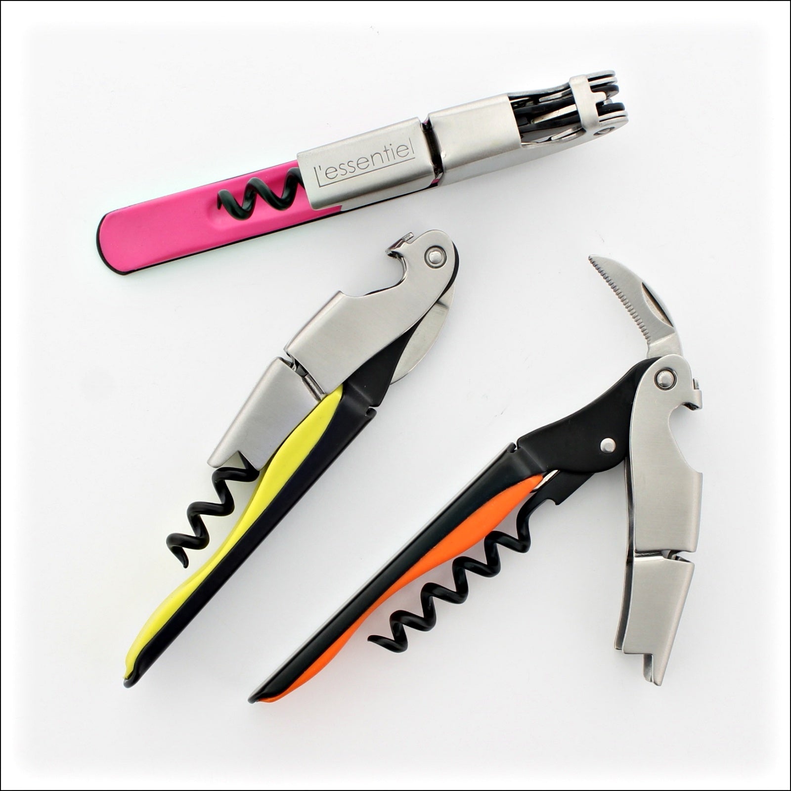 Ligne W L'Essentiel Two-Step Corkscrew Multicolor 3 Units Black Bundle