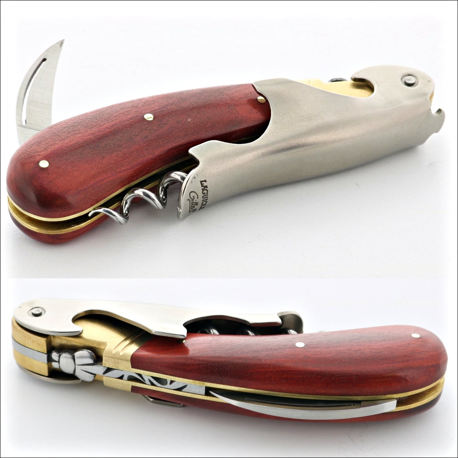 Magnum Cold Forged Brass Corkscrew - Rosewood