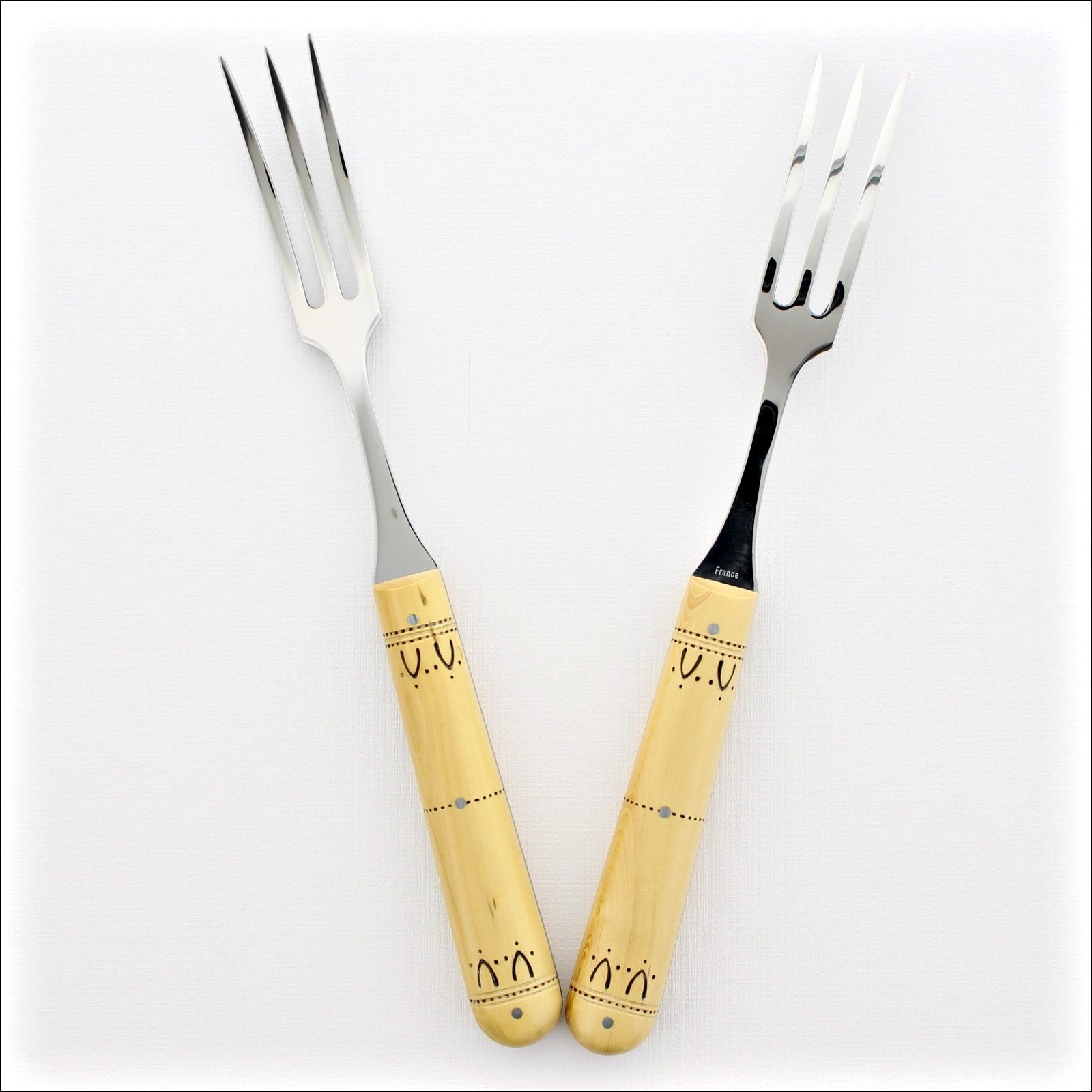 Nontron Carving Fork Boxwood Handle