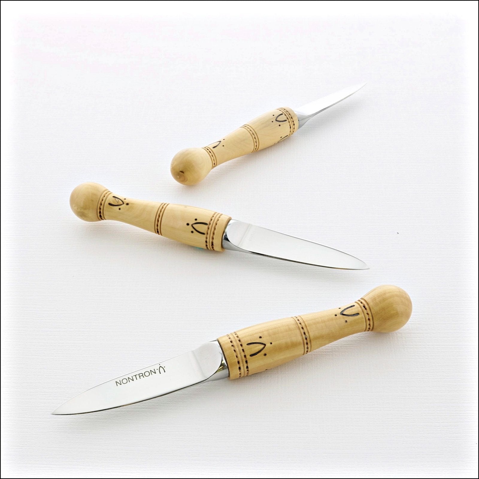 Nontron Paring Kitchen Knife No12 Boxwood Handle - Laguiole Imports