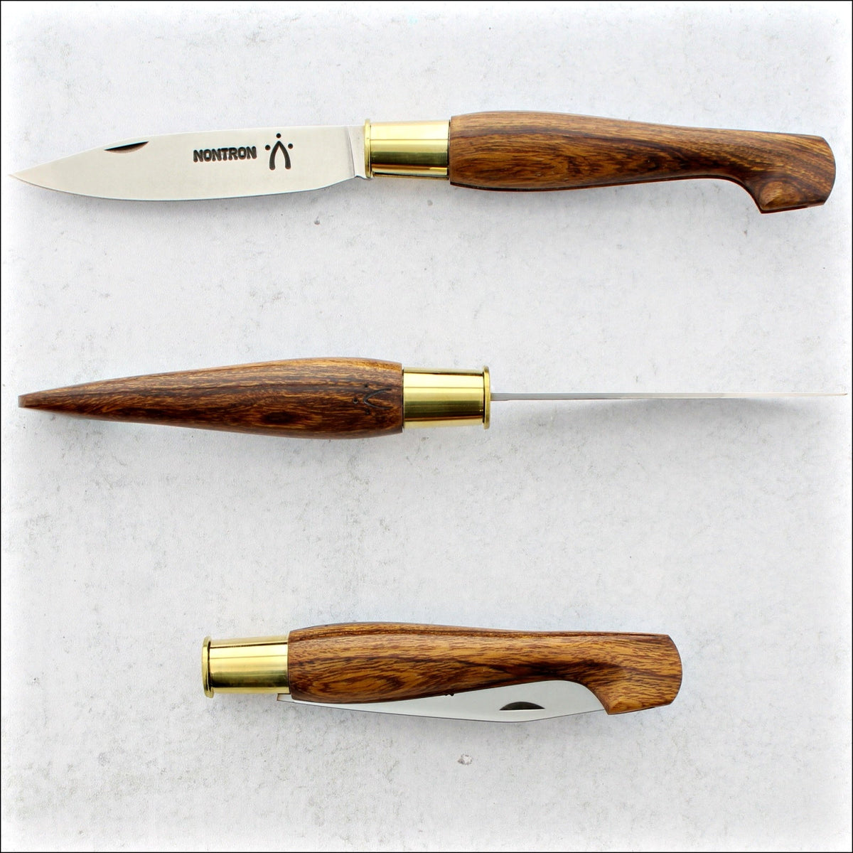 Nontron Pocket Knife No25 - Clog Handle Desert Ironwood
