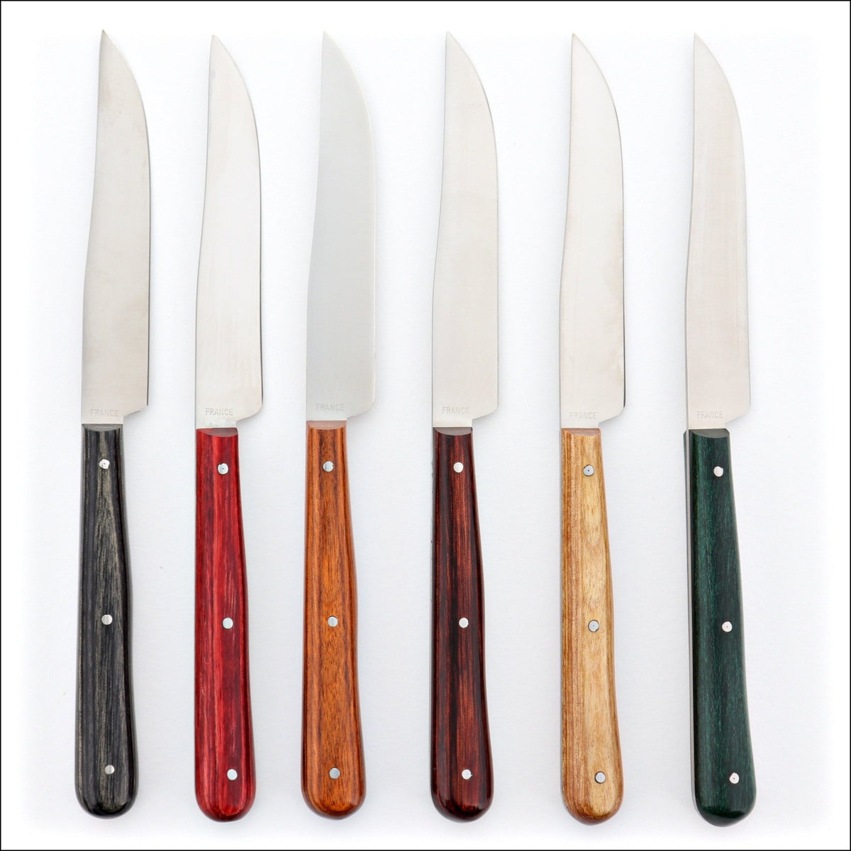 Nontron Table Knives Stamina Wood Set-TABLE KNIVES