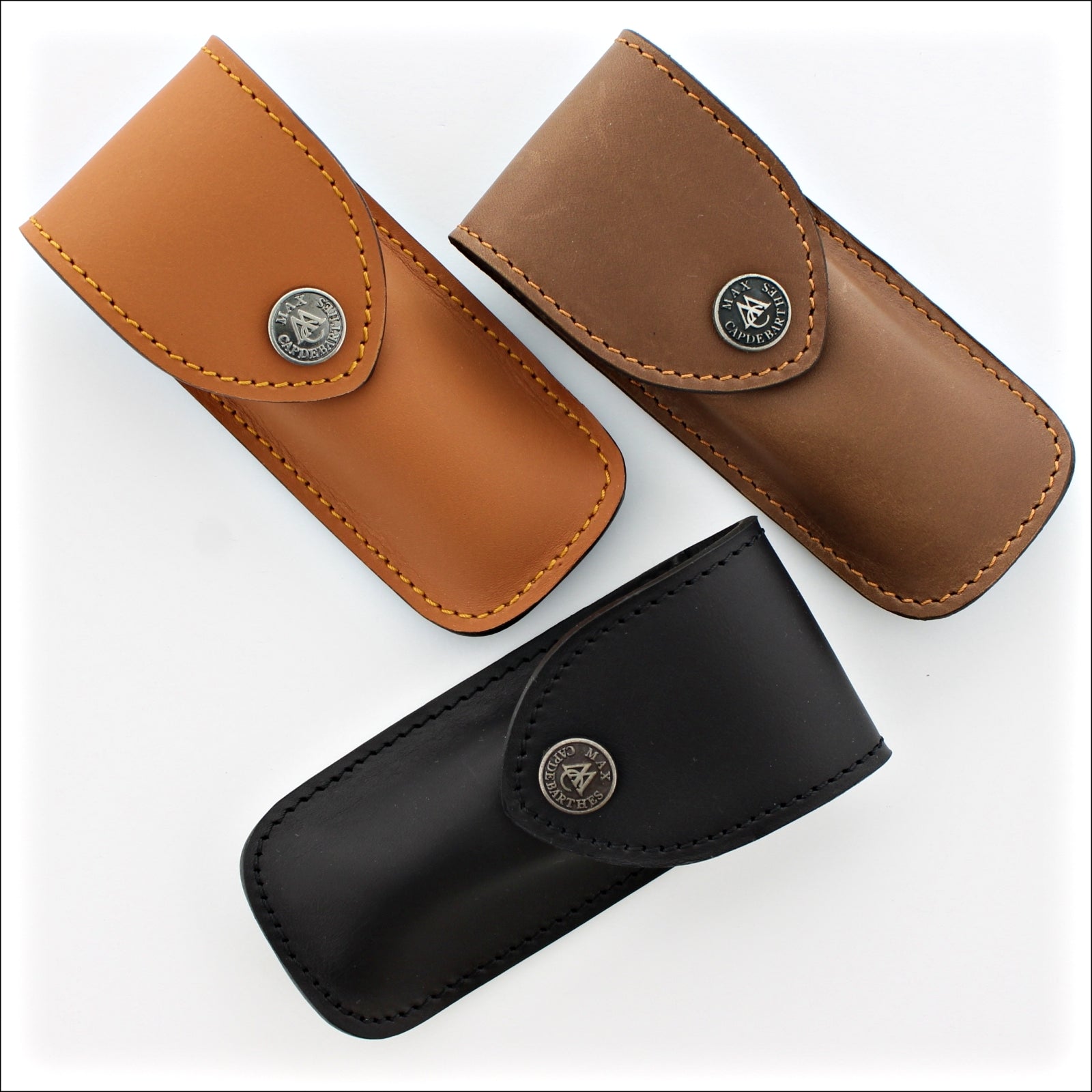 Randonneur Leather Sheath for 10 to 13 cm Pocket Knives