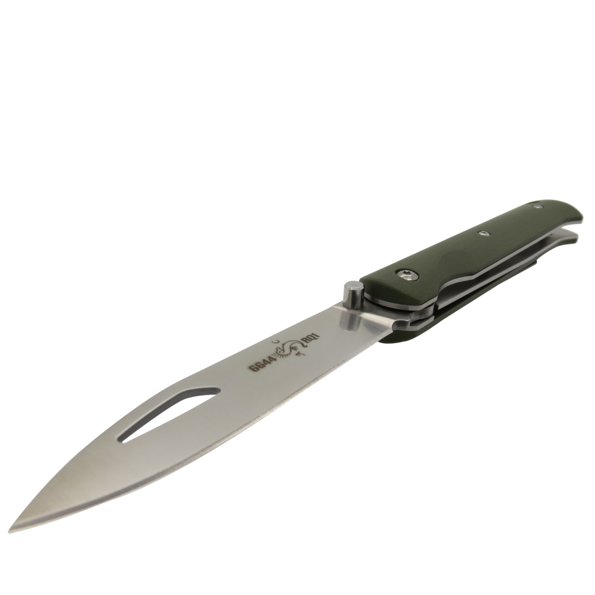 Raven&#39;s Beak Kaki G10 Handle Linerlock Folding Knife-Linerlock
