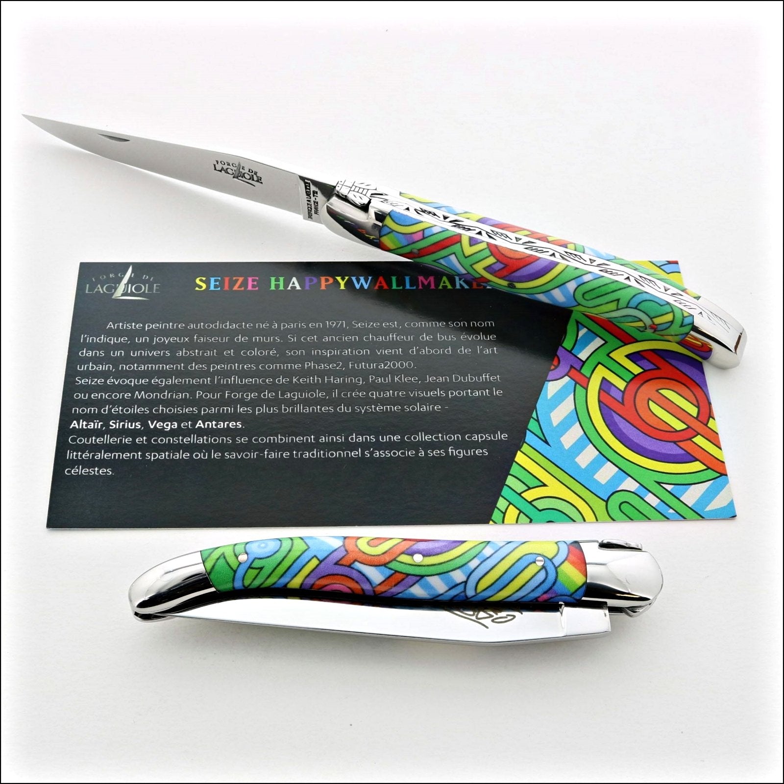 Seize folding knife – Sublimation Street Art “ANTARES”