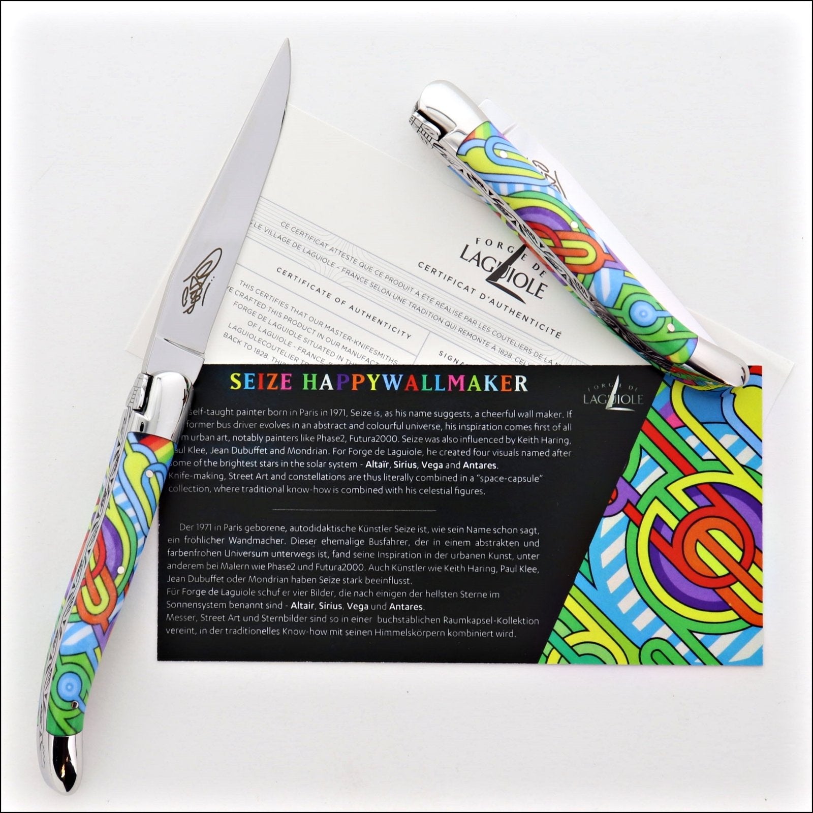 Seize folding knife – Sublimation Street Art “ANTARES”