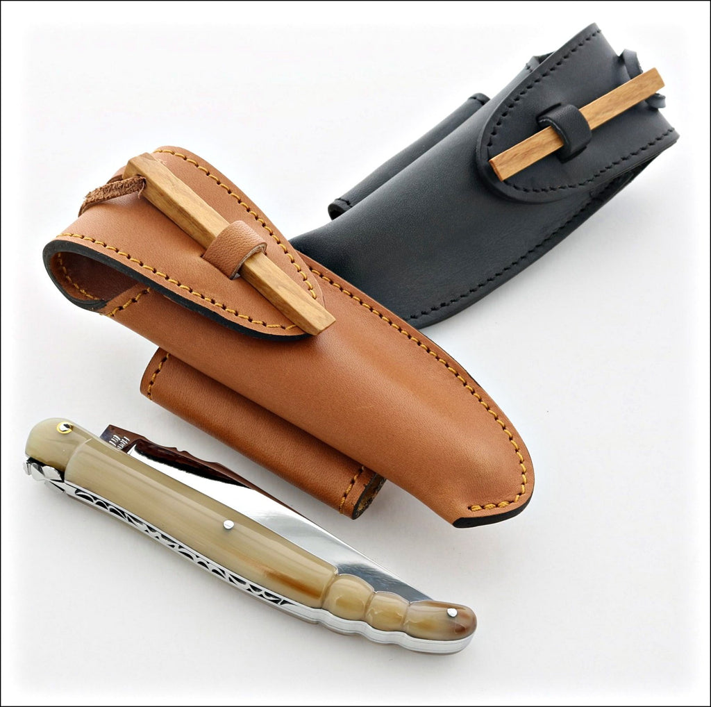 Laguiole leather knife cases and sleeves - Official LAGUIOLE