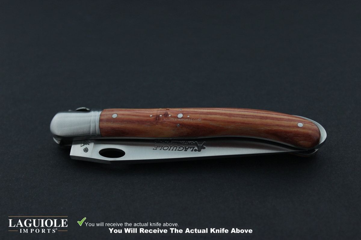 Laguiole Nature Classic Rosewood Handle Folding Knife - One-Handed-POCKET KNIFE