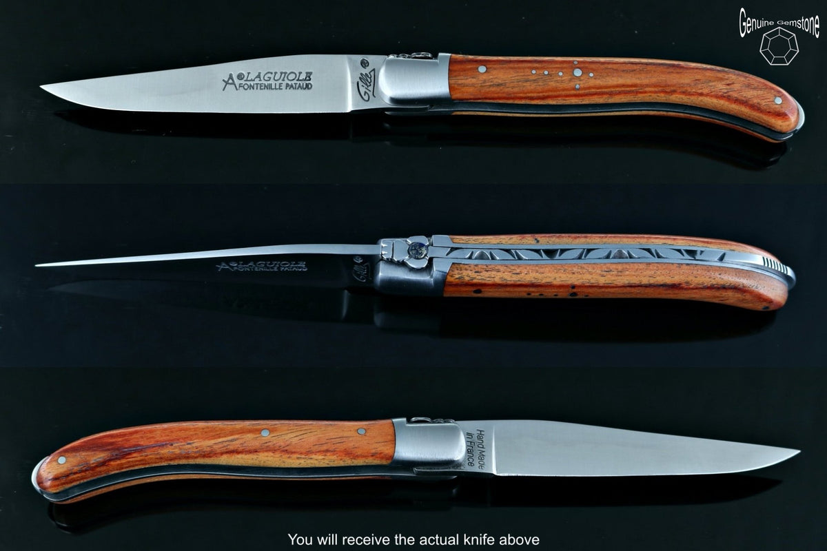 Laguiole XS Gemstone Rosewood Handle #2-POCKET KNIFE