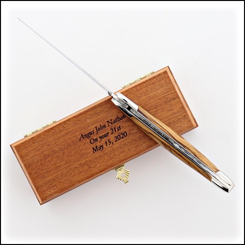 Pocket Knife Wooden Box-